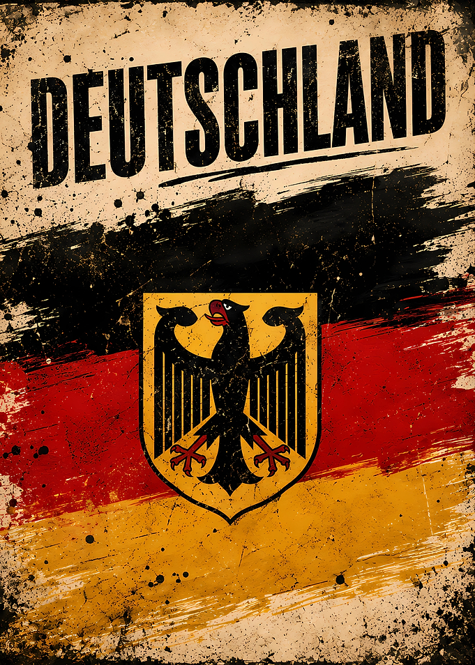 Vintage Germany Flag Poster