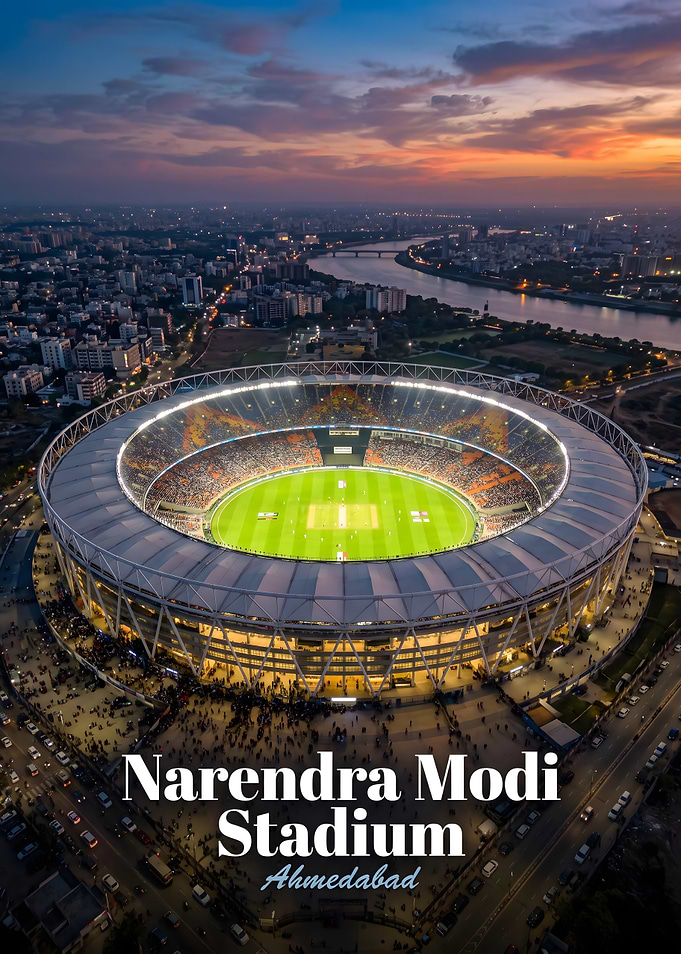 Narendra Modi Stadium Aerial View