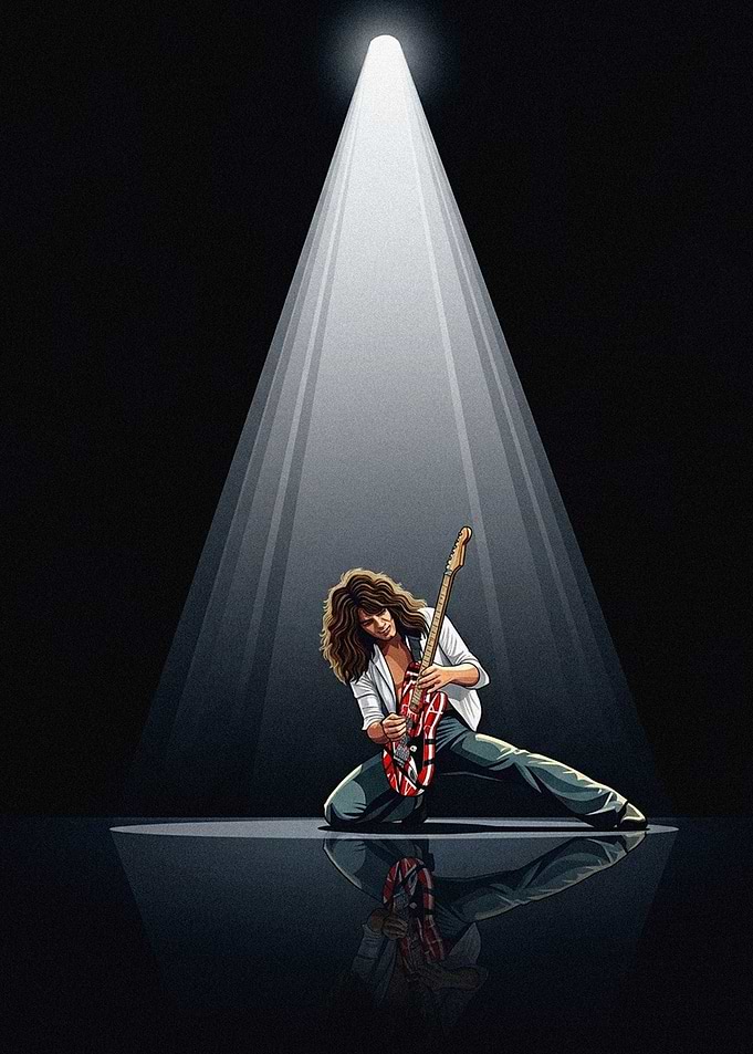 Eddie Van Halen Guitarist Portrait