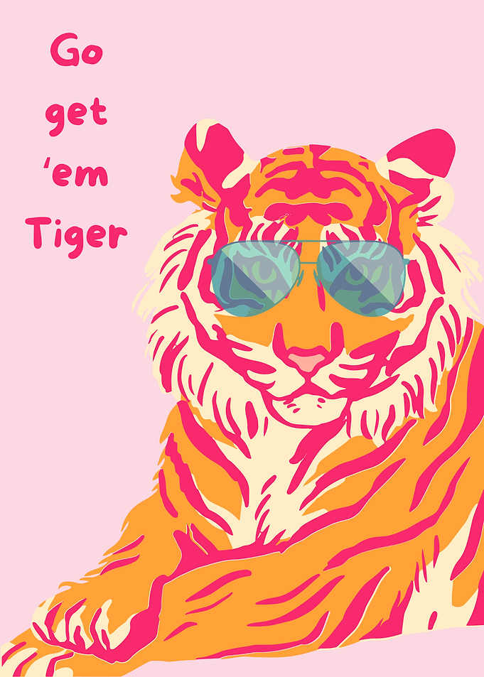 Cool Tiger Motivational Poster
