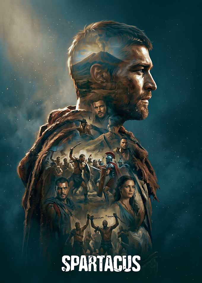 Spartacus TV Series Tribute Poster