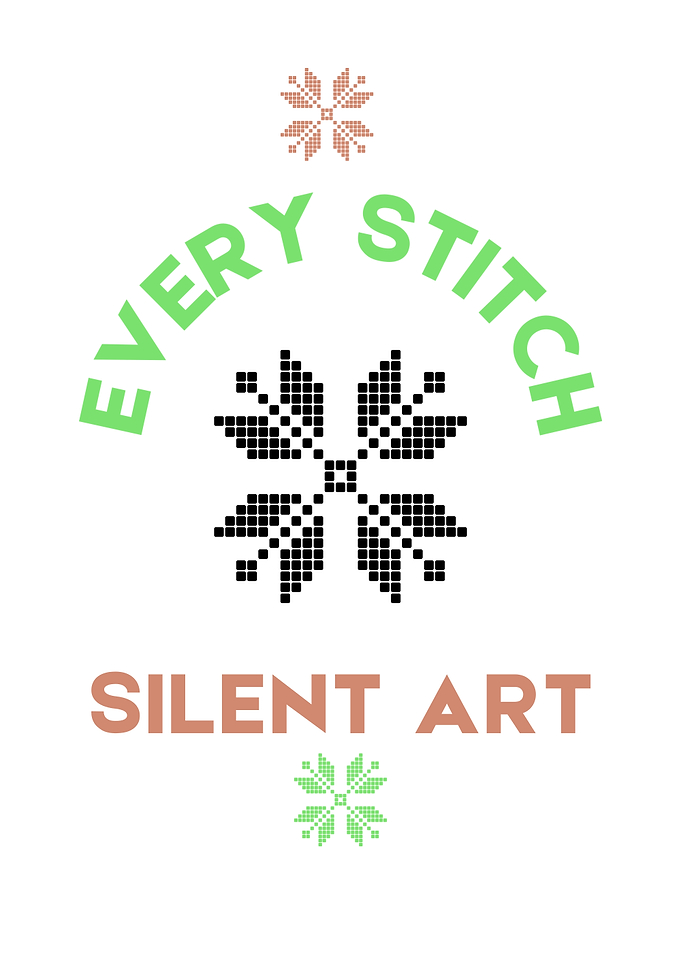 Every Stitch Silent Art Cross Stitch