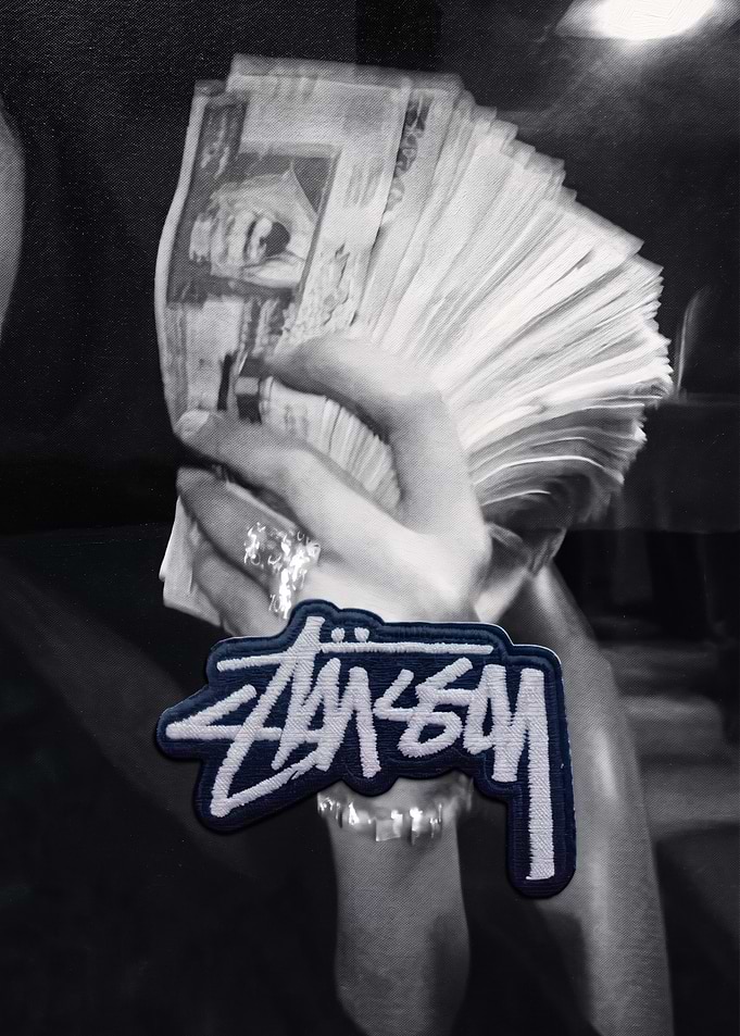 Stüssy Logo Patch with Cash