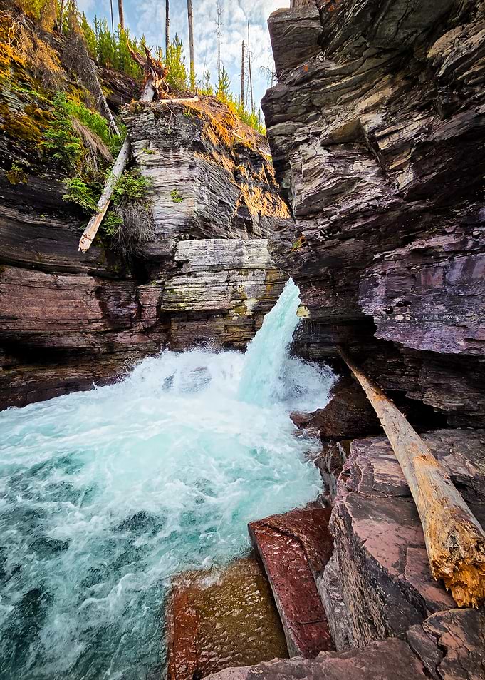 St. Mary Fall Glacier National Park