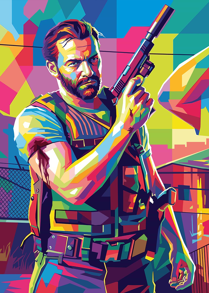WPAP Style Max Payne Portrait