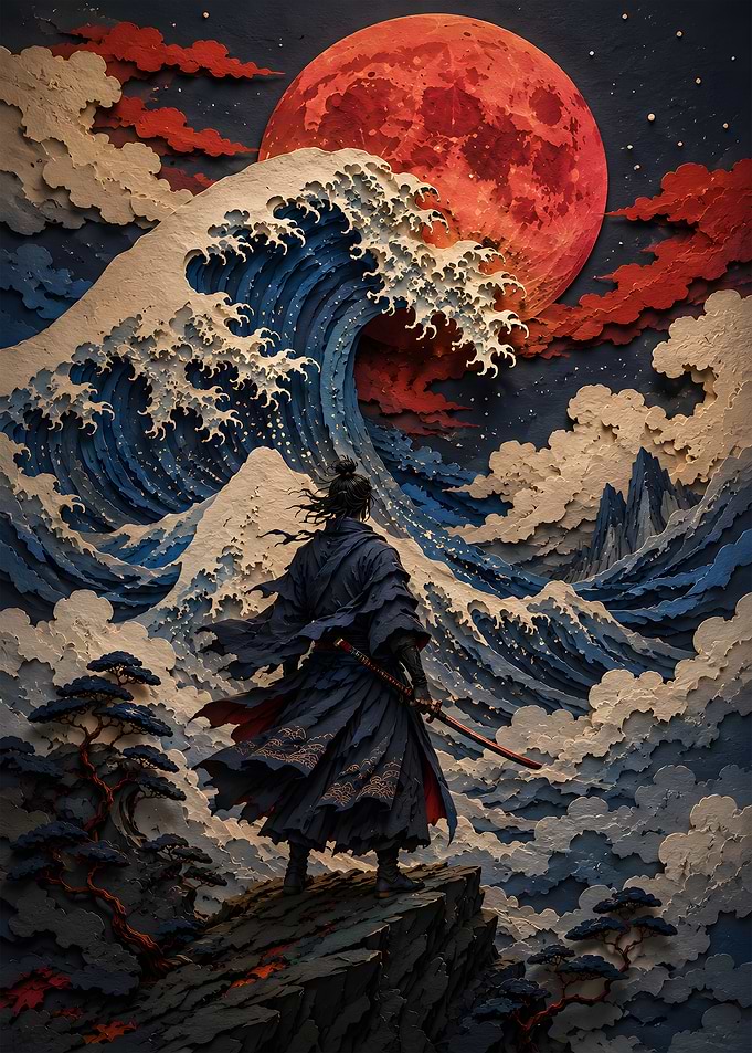 The Ronin & The Giant Wave
