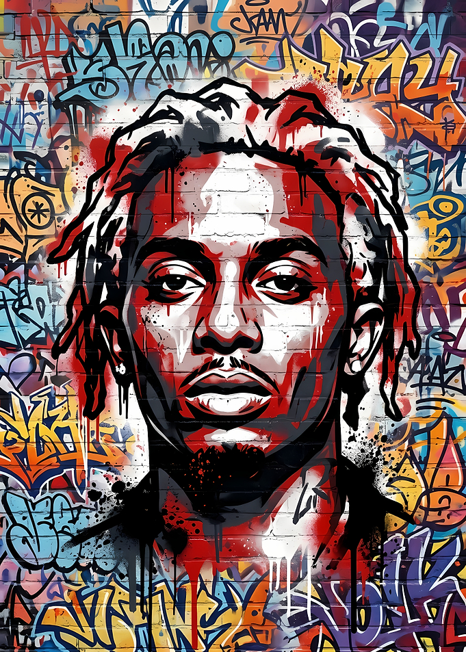 Playboi Carti Graffiti Portrait