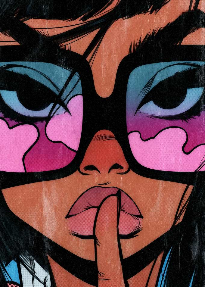 Pop Art Girl With Sunglasses