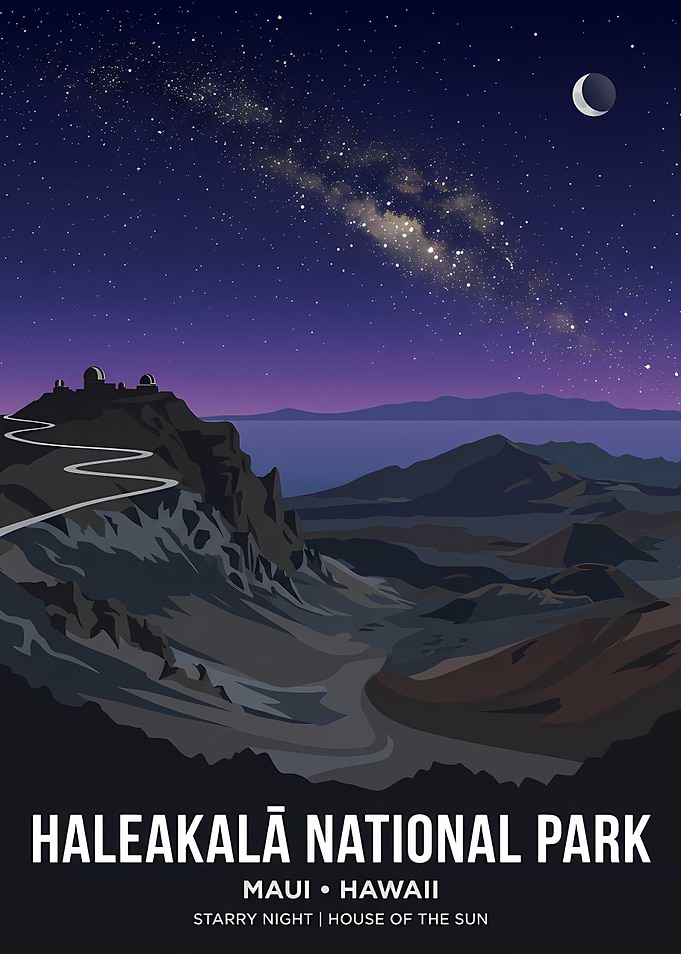Haleakalā National Park Travel Poster