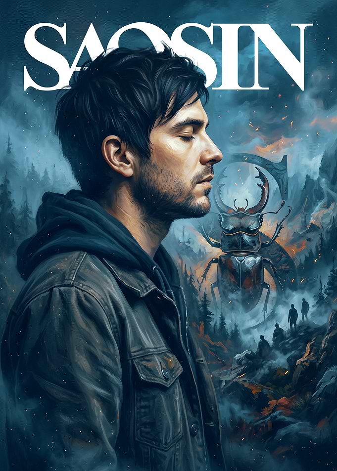Saosin Band Art with Giant Beetle