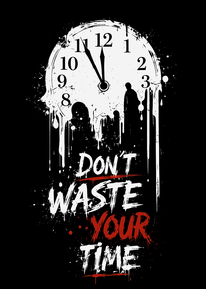 Don't Waste Your Time Clock Art