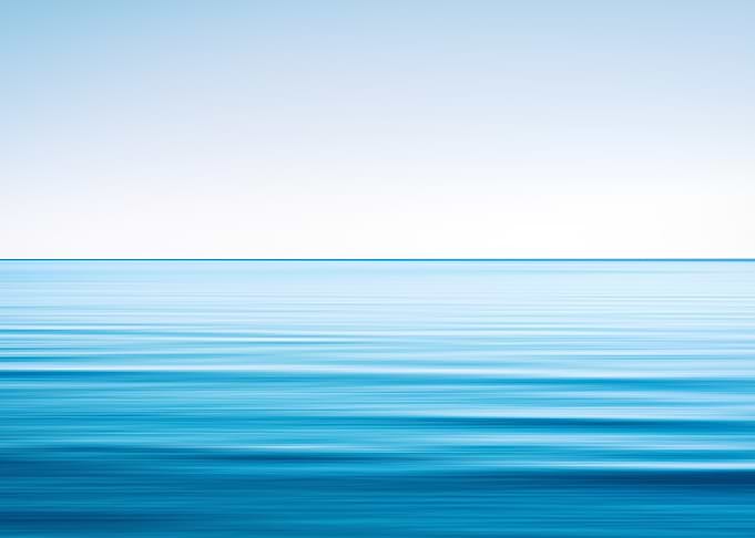 Minimalist Blue Ocean Horizon