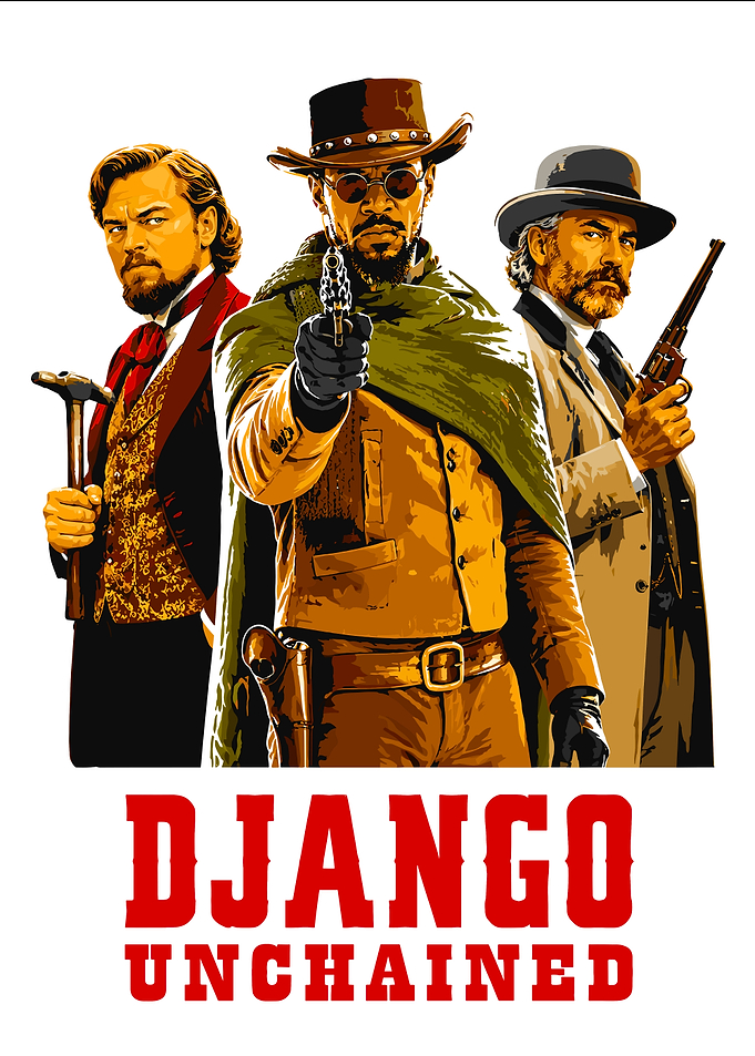 Django Unchained Movie Poster Art