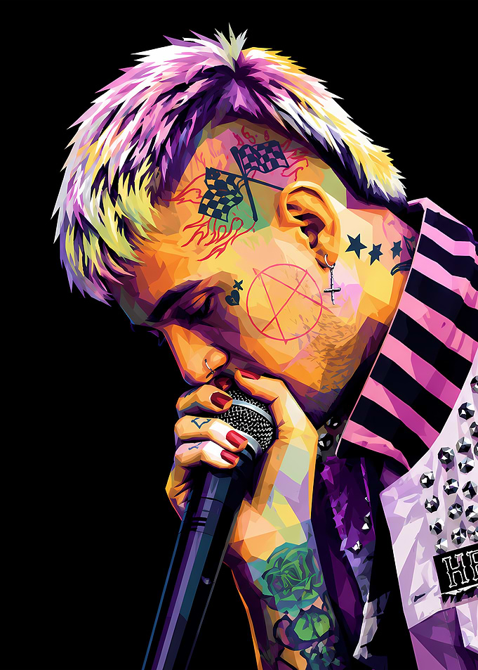 Lil Peep WPAP Pop Art Portrait