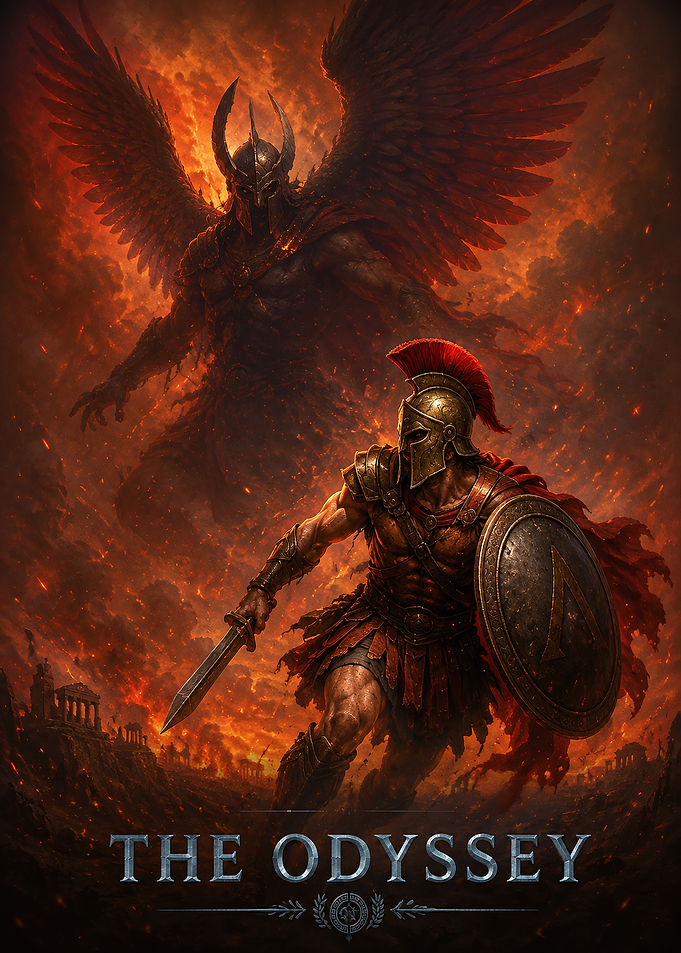 The Odyssey Spartan Warrior Poster