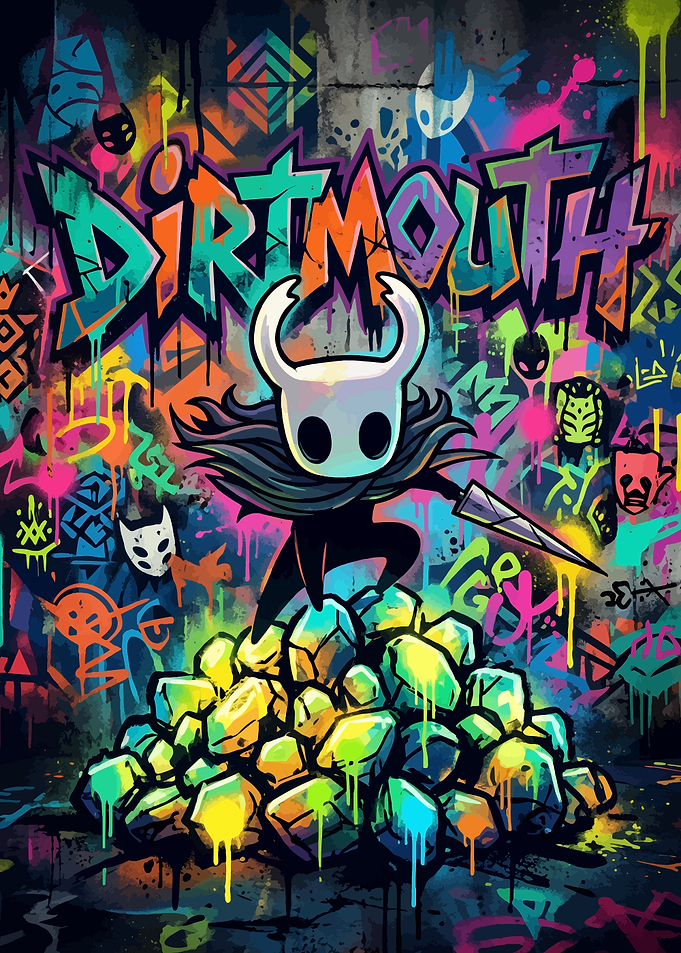 Hollow Knight Dirtmouth Graffiti Art