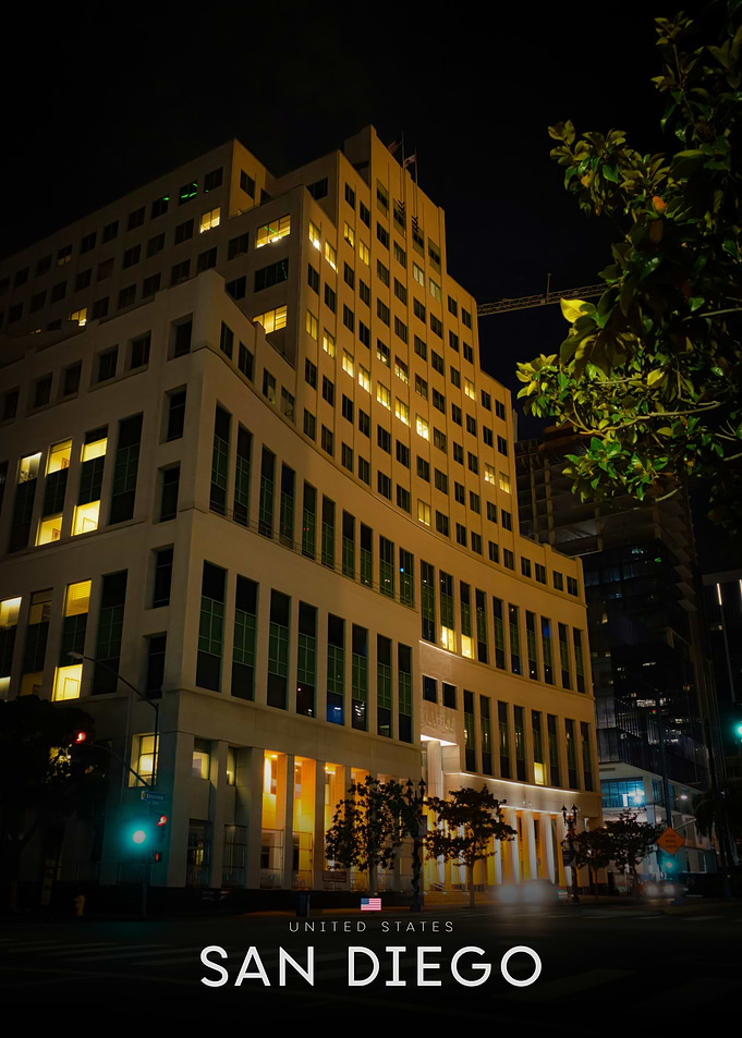 San Diego Cityscape at Night