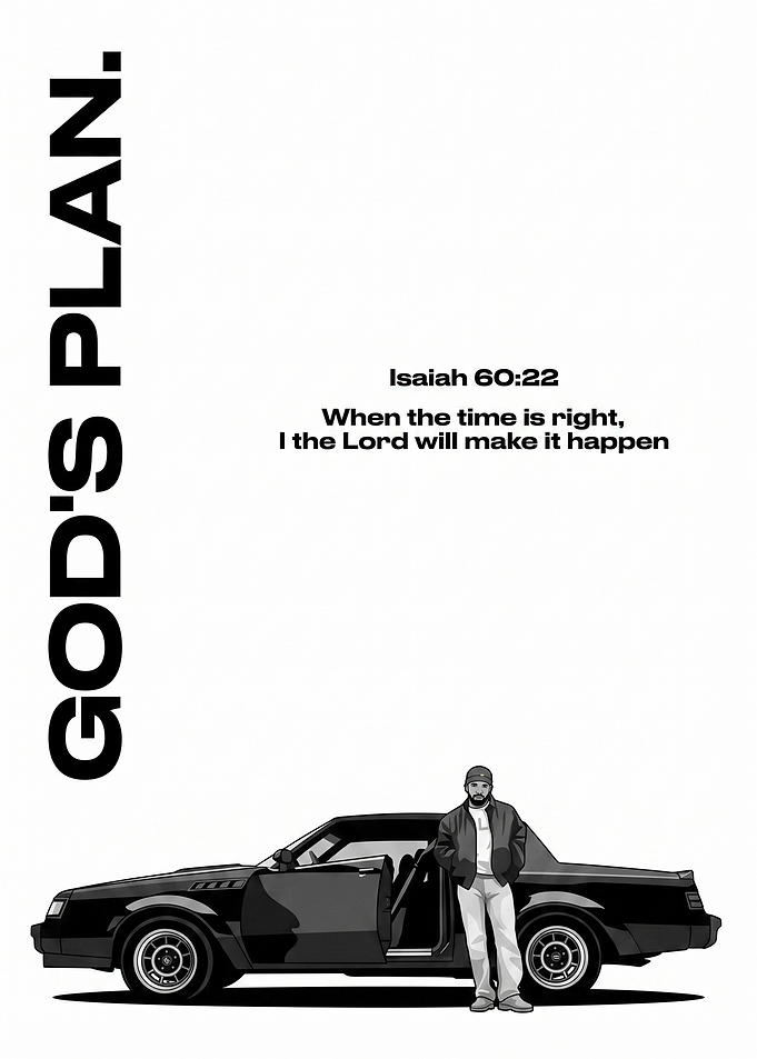 God's Plan Drake Portrait