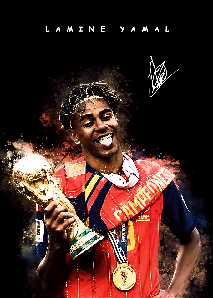 Lamine Yamal World Cup Champion Art