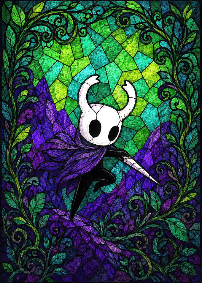 Hollow Knight Stained Glass Art