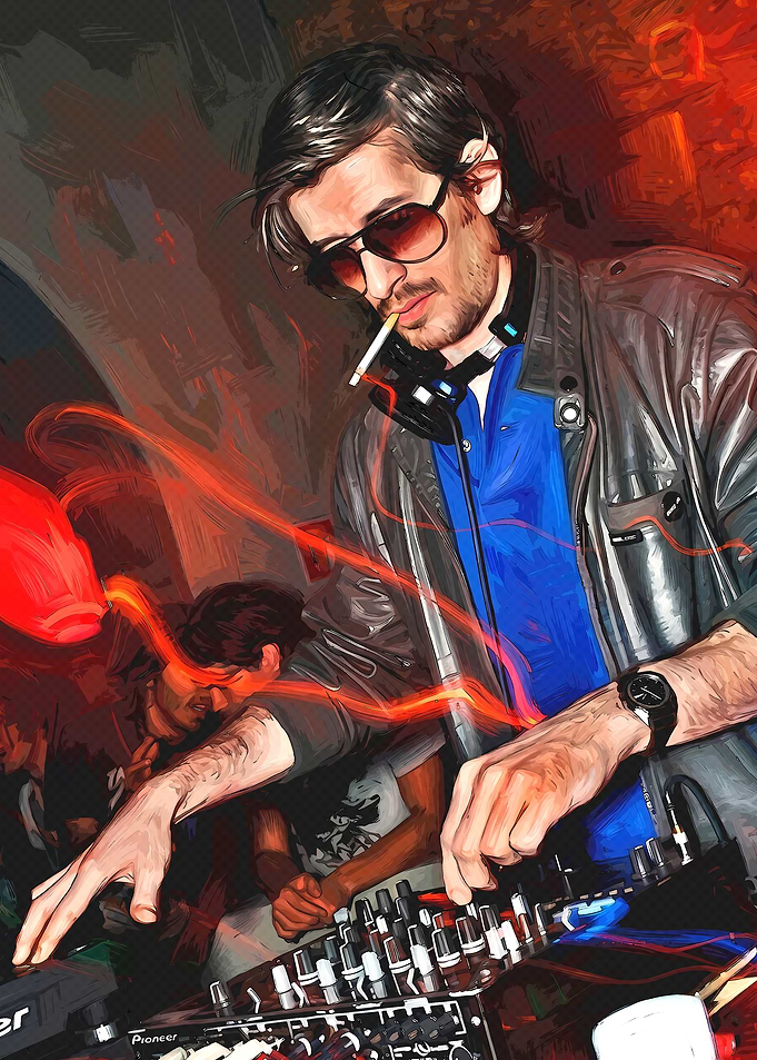 DJ Performing at Nightclub