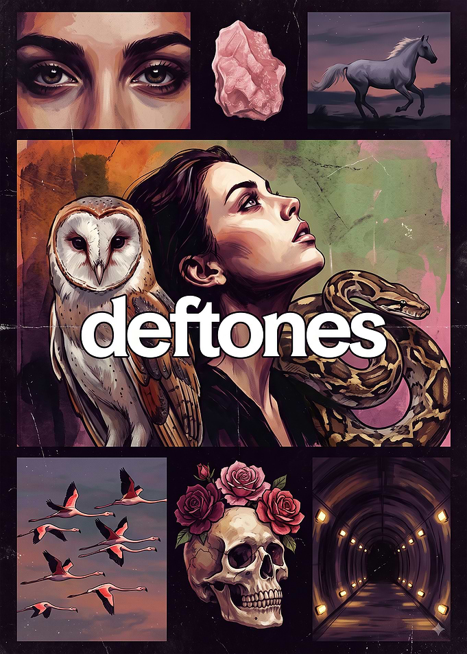Deftones Collage Art Poster