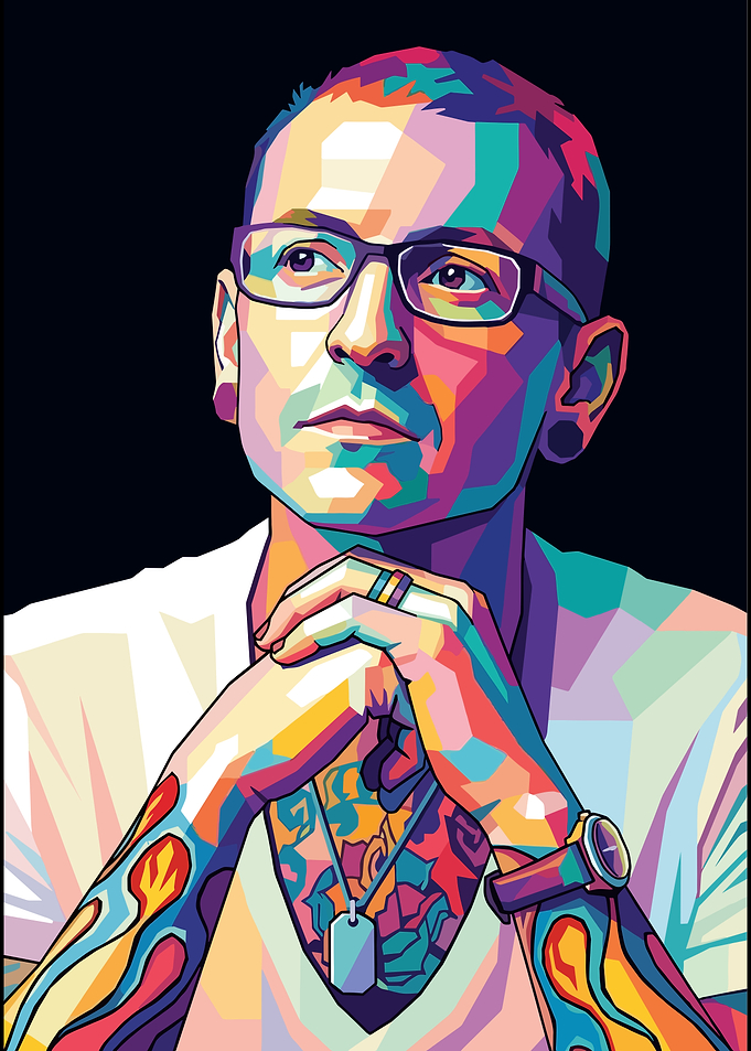 Chester Bennington Pop Art Portrait
