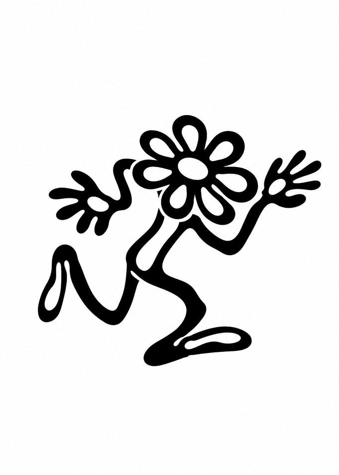 Dancing Flower Head Character