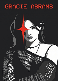 Gracie Abrams Minimalist Portrait Poster