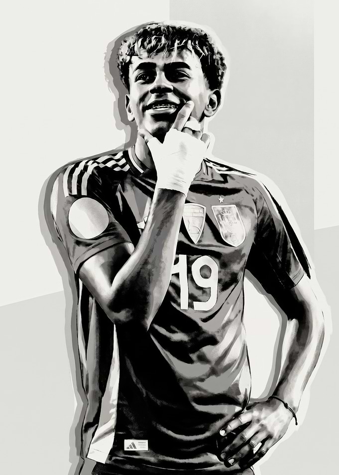 Lamine Yamala Spain Soccer Portrait