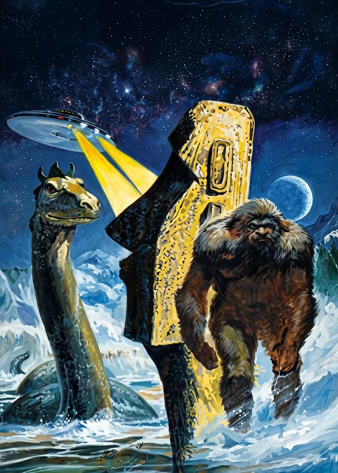 Cryptids and UFOs Surreal Art