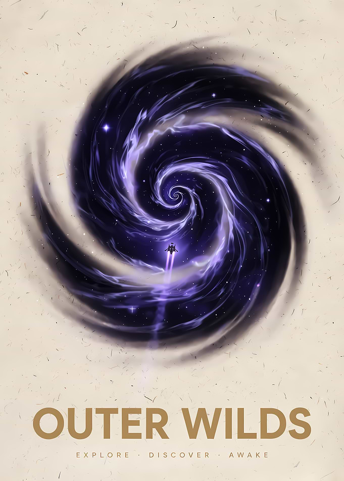 Outer Wilds Space Exploration Poster