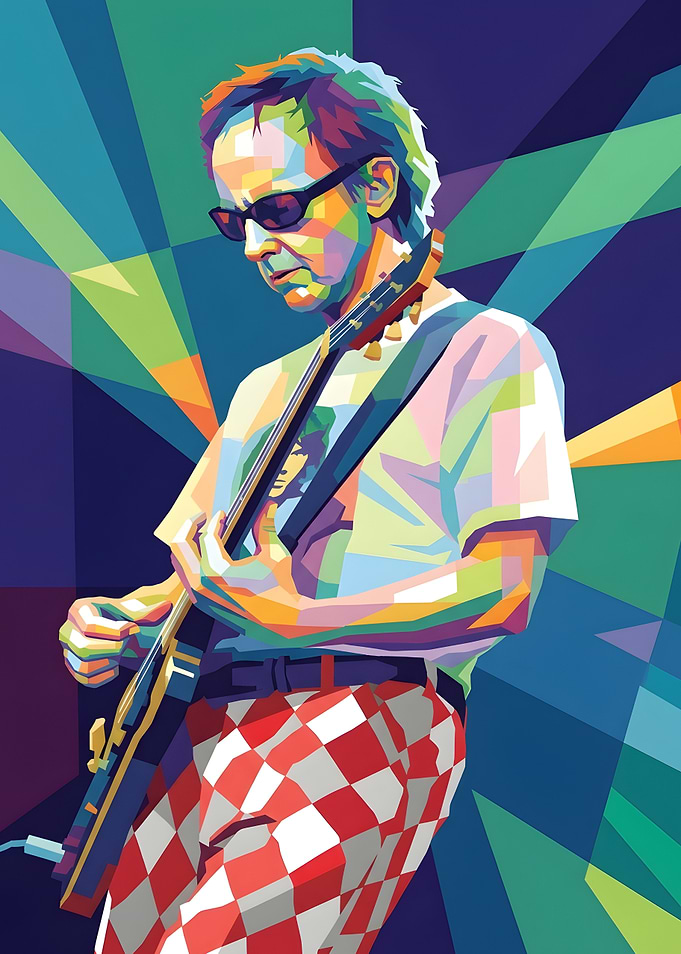 Robby Krieger Pop Art Portrait