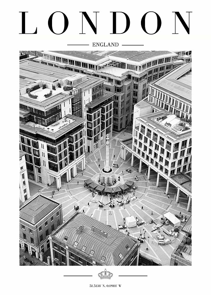 London England Cityscape Poster