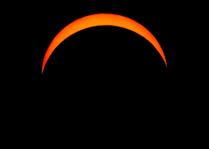 Partial Solar Eclipse Crescent