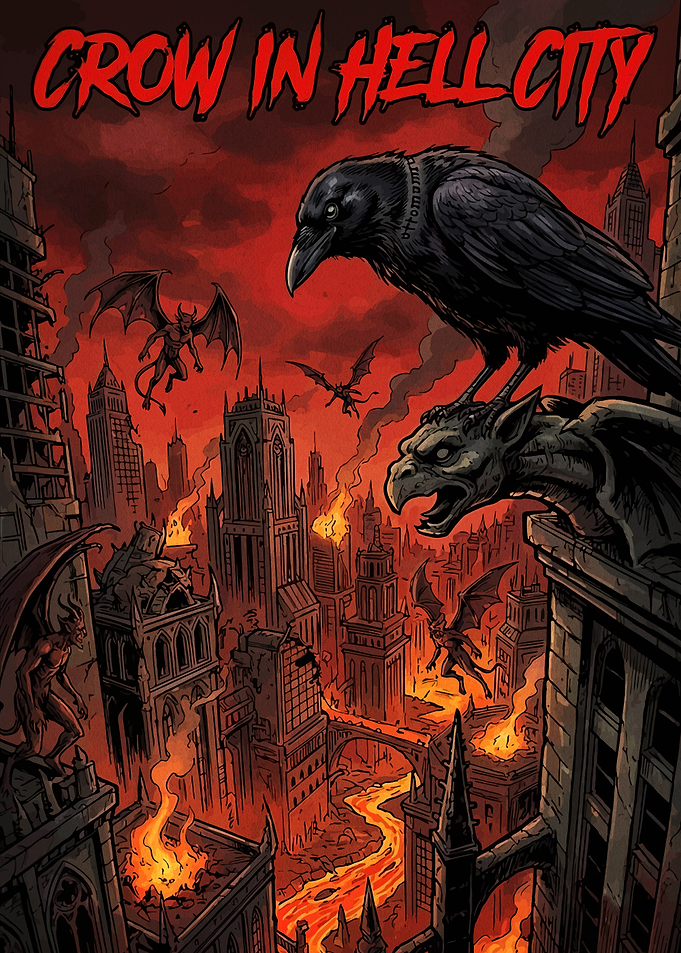 Crow in Hell City