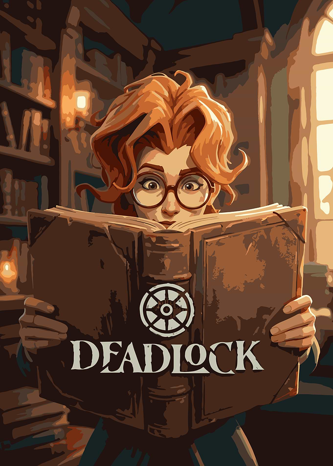 Deadlock Game Character Reading Book