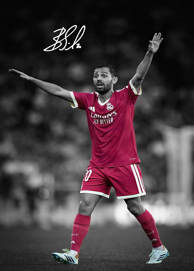 Bernardo Silva Real Madrid Jersey Edit