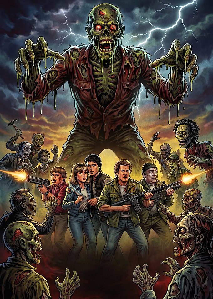 Night of the Living Dead Zombie Horde