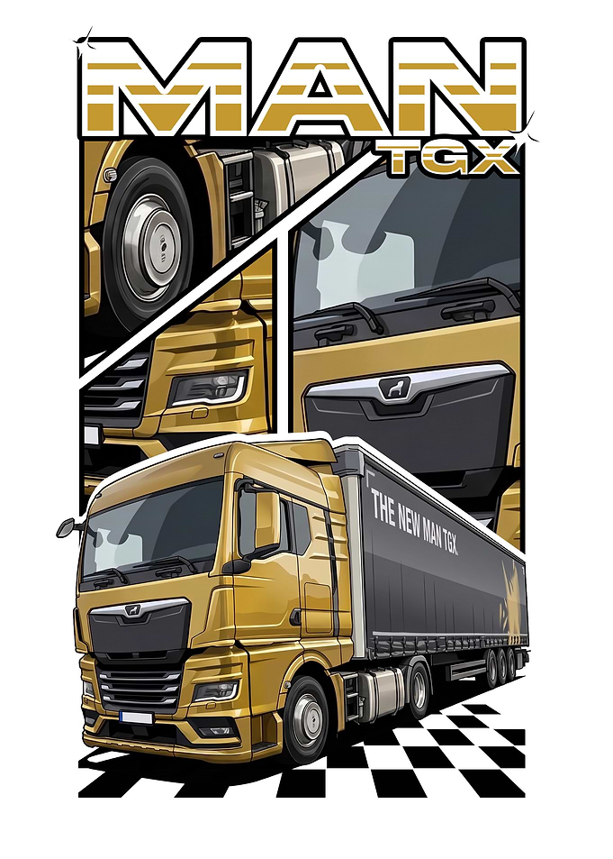 MAN TGX Truck Illustration