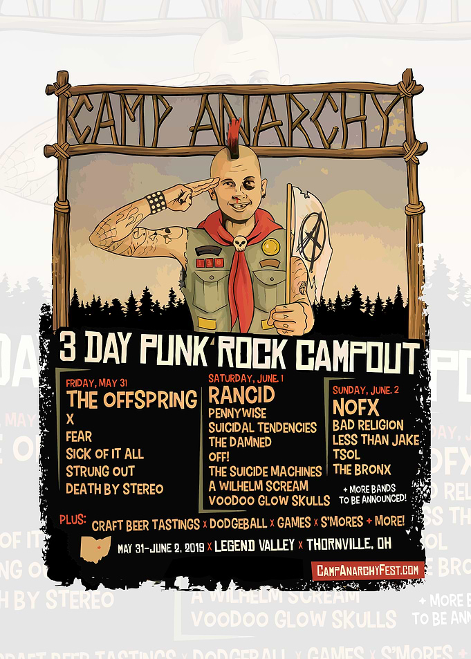 Camp Anarchy Punk Rock Festival Poster