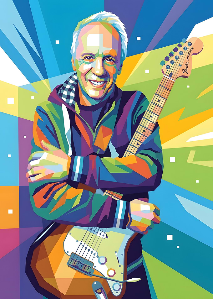 Robin Trower Pop Art Portrait