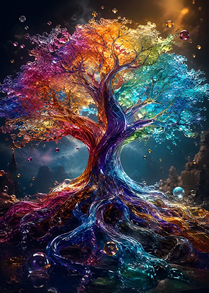Cosmic Tree of Liquid Life