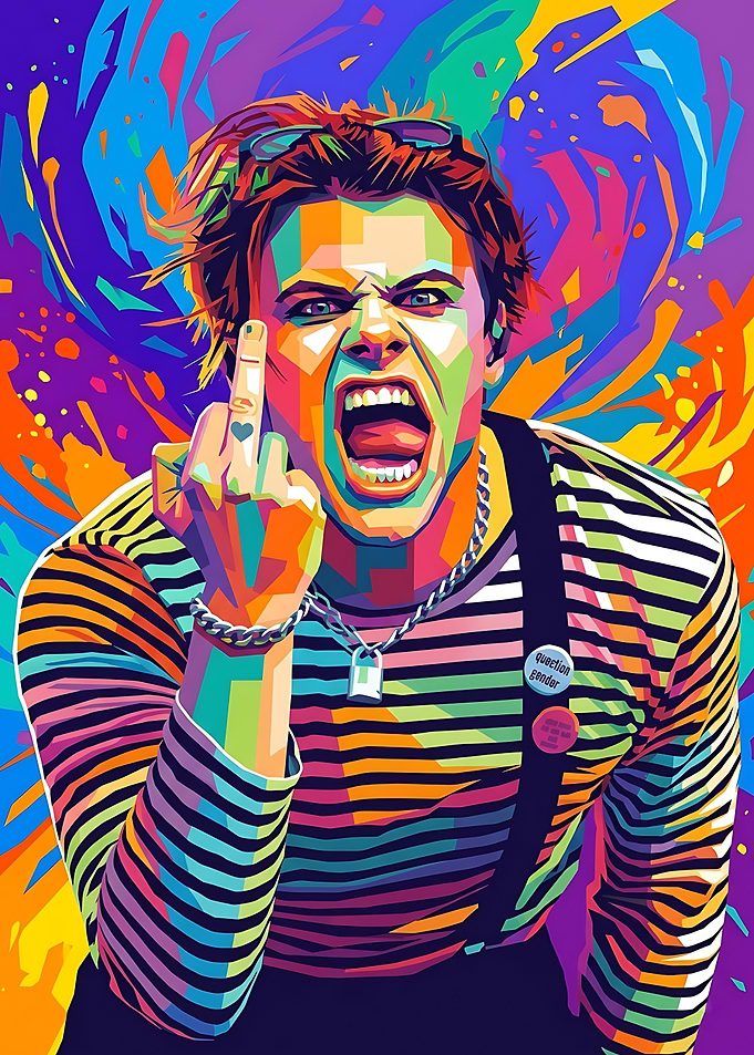 Yungblud Pop Art Portrait