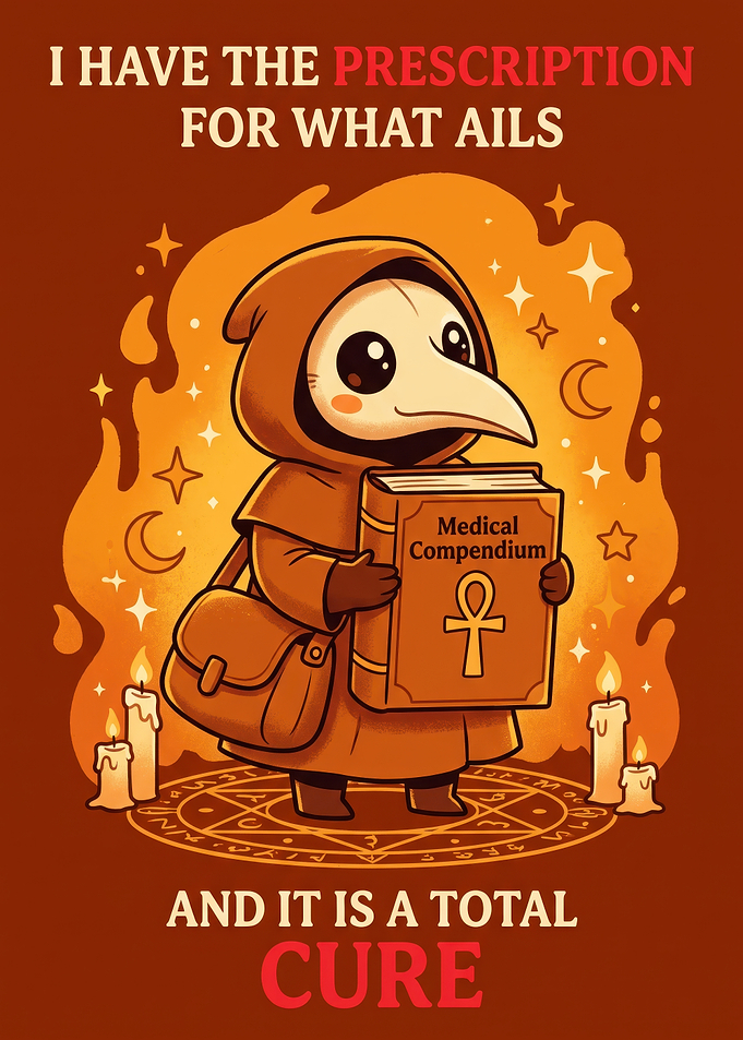 Cute Plague Doctor Medical Compendium