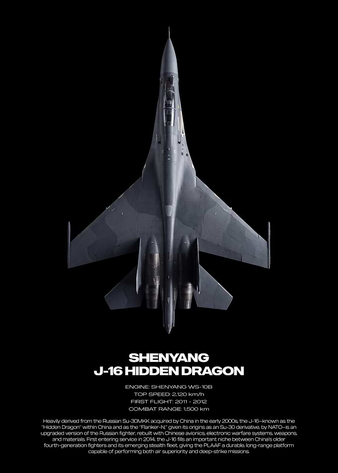 Shenyang J-16 Hidden Dragon Fighter Jet