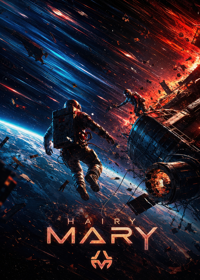 Hairy Mary Space Disaster Poster