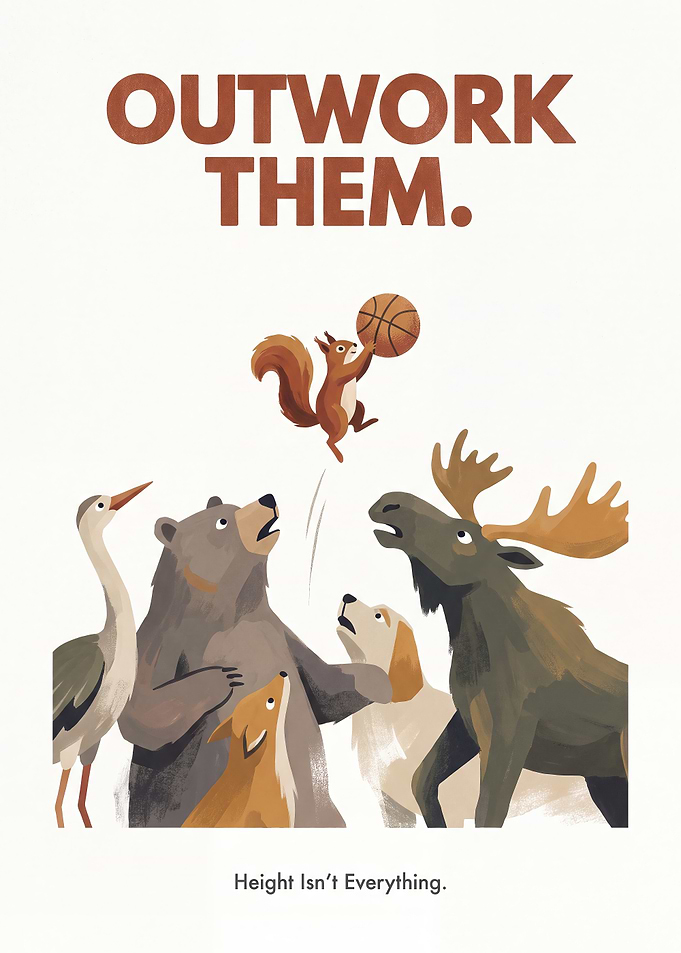 Outwork Them Inspirational Animal Poster