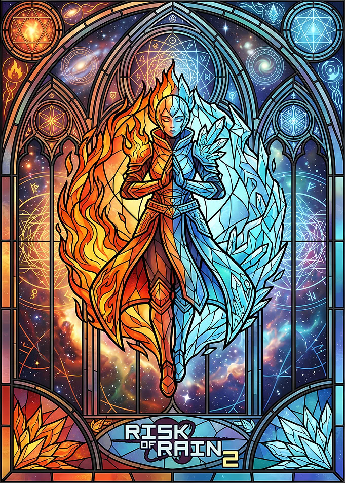 Risk of Rain 2 Stained Glass Art