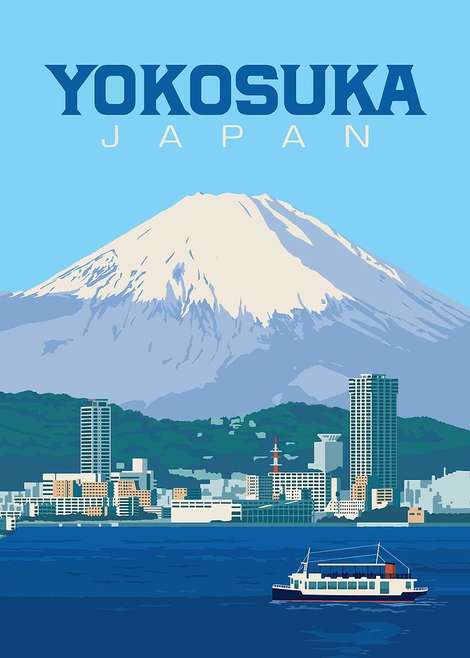 Yokosuka Japan Travel Poster